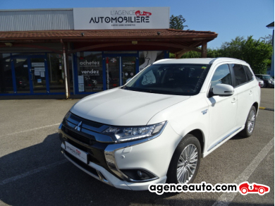 Achat voiture occasion, Auto occasion pas cher | Agence Auto Mitsubishi Outlander 2.4 HYBRID 240H 135 TWIN-MOTOR PHEV BUSINESS 4WD BVA Blanc Année: 2019 Automatique Essence, Hybride