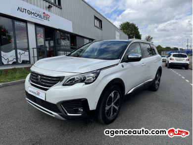 Achat voiture occasion, Auto occasion pas cher | Agence Auto Peugeot 5008 1.5 BLUEHDI 130CH CROSSWAY EAT8 7 PLACES Blanc Année: 2019 Automatique Diesel