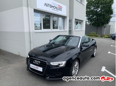 Achat voiture occasion, Auto occasion pas cher | Agence Auto Audi A5 Cabriolet Phase 2 1.8 TFSI Multitronic 170 cv S Line Noir Année: 2014 Automatique Essence