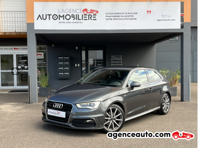 Achat voiture occasion, Auto occasion pas cher | Agence Auto Audi A3 2.0 TDi 150cv S-Line - Radar AR/Régulateur/Bluetooth/GPS Gris Année: 2014 Manuelle Diesel