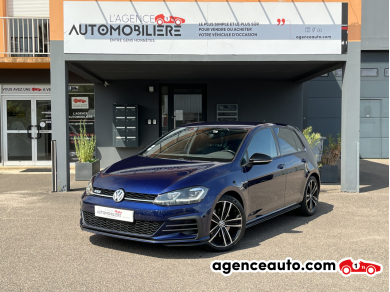 Achat voiture occasion, Auto occasion pas cher | Agence Auto Volkswagen Golf GTD 2.0 TDi 184cv - Apple CarPlay/ACC/Caméra/Radar AV-AR Bleu Année: 2017 Automatique Diesel