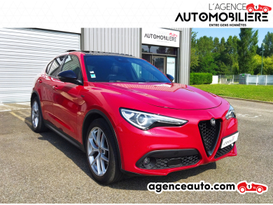 Achat voiture occasion, Auto occasion pas cher | Agence Auto Alfa Romeo STELVIO 2.2 JTD 16V 190 cv BVA8 SPRINT Rouge Année: 2019 Automatique Diesel