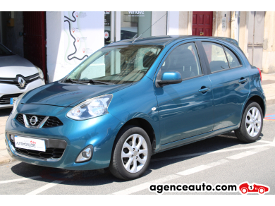 Achat voiture occasion, Auto occasion pas cher | Agence Auto Nissan Micra 1.2 80 ACENTA Bleu Année: 2016 Manuelle Essence, Bioethanol