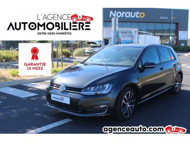 Achat voiture occasion, Auto occasion pas cher | Agence Auto Volkswagen Golf VII 1.4 TSI 125CH BLUEMOTION MATCH ALLSTAR DSG BVA Gris Année: 2017 Automatique Essence