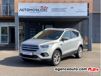 Achat voiture occasion, Auto occasion pas cher | Agence Auto Ford Kuga 2.0 TDCi 4x2 150 CV BVM6 TITANIUM CarPlay/SiègesChauffant/VolantChauffant Gris Année: 2018 Manuelle Diesel