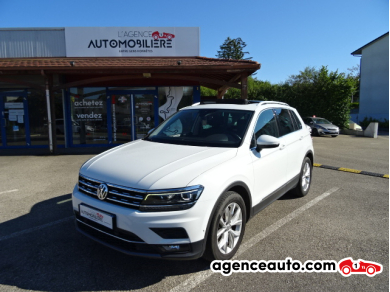 Achat voiture occasion, Auto occasion pas cher | Agence Auto Volkswagen Tiguan 2.0 TDI 150 CARAT DSG7 BVA Blanc Année: 2018 Automatique Diesel