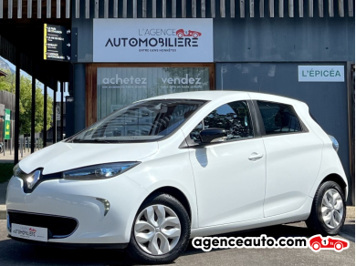 Achat voiture occasion, Auto occasion pas cher | Agence Auto Renault Zoe 88ch 22kWh Life GPS / Charge rapide Blanc Année: 2013 Automatique Électrique