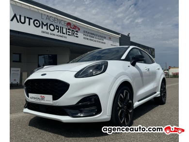 Achat voiture occasion, Auto occasion pas cher | Agence Auto Ford Puma 1.0 Flexifuel 125 ch S&S BVM6 ST-Line X Blanc Année: 2022 Manuelle Hybride