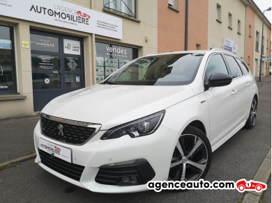 Achat voiture occasion, Auto occasion pas cher | Agence Auto Peugeot 308 SW 1.2 PURETECH 130 S&S GT LINE EURO6 Blanc Année: 2018 Manuelle Essence