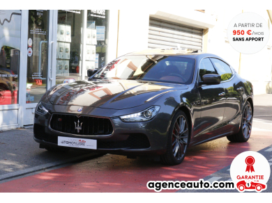 Achat voiture occasion, Auto occasion pas cher | Agence Auto Maserati Ghibli III 3.0 V6 410 S Q4 BVA8 (Toit ouvrant, Sièges électriques, chauffants et à mémoire) Argent Année: 2016 Automatique Essence