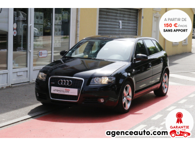 Achat voiture occasion, Auto occasion pas cher | Agence Auto Audi A3 Sportback 2.0 TFSI 200 S-Line Quattro BVM (Radar AR, Clim Bi-Zone, Sièges chauffants) Noir Année: 2007 Manuelle Essence