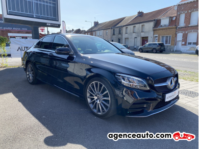 Achat voiture occasion, Auto occasion pas cher | Agence Auto Mercedes Classe C IV (2) 200 D 160 AMG LINE 9G-TRONIC Noir Année: 2021 Automatique Diesel