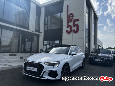 Achat voiture occasion, Auto occasion pas cher | Agence Auto Audi A3 IV SPORTBACK 35 TFSI 150 S LINE Blanc Année: 2021 Manuelle Essence