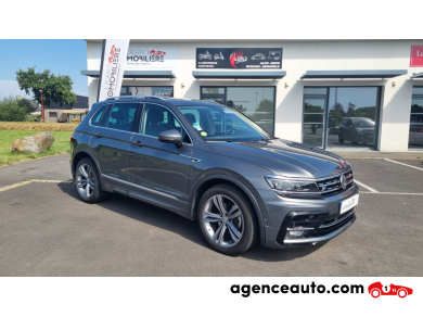 Achat voiture occasion, Auto occasion pas cher | Agence Auto Volkswagen Tiguan II 2.0 TDI 150 CARAT DSG7 PACK R-LINE Gris Année: 2018 Automatique Diesel