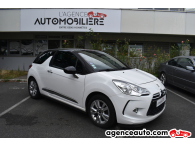 Achat voiture occasion, Auto occasion pas cher | Agence Auto Citroen DS3 SO CHIC (A55) 1.6 VTi 16V Airdream 120 cv Blanc Année: 2012 Manuelle Essence