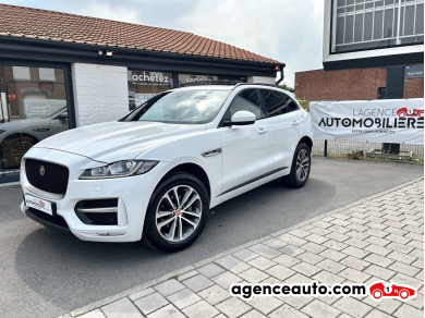 Achat voiture occasion, Auto occasion pas cher | Agence Auto Jaguar F-Pace 2.0 D 180 4X4 R-SPORT BVA TOIT OUVRANT Blanc Année: 2016 Automatique Diesel