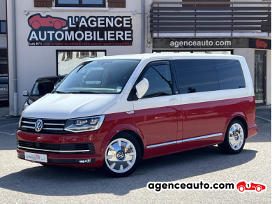 Achat voiture occasion, Auto occasion pas cher | Agence Auto Volkswagen Multivan 2.0 Bi-tdi 204 DSG7 VASP GENERATION SIX Rouge Année : 2015 Automatique Diesel