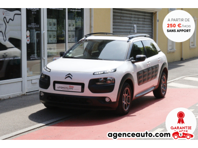 Achat voiture occasion, Auto occasion pas cher | Agence Auto Citroen C4 Cactus 1.6 BlueHDi 100 Shine ETG6 (Suivi complet en garage, Toit Pano, Caméra de recul...) Blanc Année: 2016 Automatique Diesel