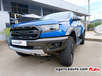 Achat voiture occasion, Auto occasion pas cher | Agence Auto Ford Raptor DOUBLE CABINE 2.0 TDCI 215 RAPTOR 4X4 BVA Bleu Année: 2021 Automatique Diesel