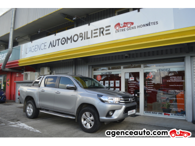 Achat voiture occasion, Auto occasion pas cher | Agence Auto Toyota Hilux 2.4 D-4D 150ch Dble Cab 4WD BVA Gris Année: 2018 Automatique Diesel