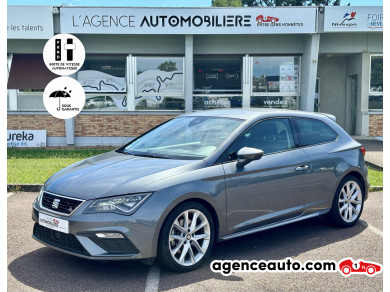 Achat voiture occasion, Auto occasion pas cher | Agence Auto Seat Leon SC 2.0 TDI 150 FR DSG BVA START-STOP /Kit AERO Gris Année: 2018 Automatique Diesel