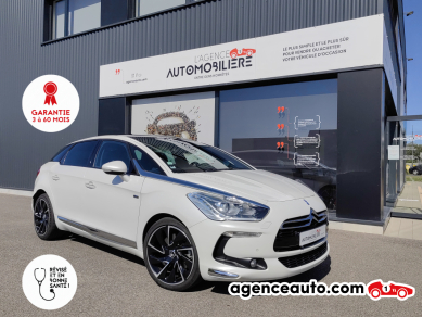 Achat voiture occasion, Auto occasion pas cher | Agence Auto Citroen DS5 HYBRID4 2.0 HDI 200 SPORT CHIC 4X4 Blanc Année: 2013 Automatique Hybride