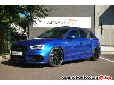 Achat voiture occasion, Auto occasion pas cher | Agence Auto Audi RS3 sportback ABT 500 ch 2.5 TFSI Quattro Bleu Année: 2018 Automatique Essence