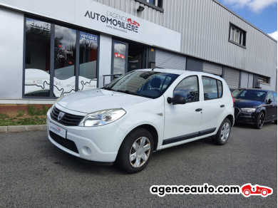 Gebrauchtwagenkauf, Günstige Gebrauchtwagen | Automobilienagentur Dacia Sandero 1.4 MPI 75 GPL + ESSENCE Blanc Jahr: 2009 Hand-Schaltgetriebe LPG