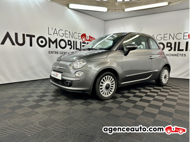 Achat voiture occasion, Auto occasion pas cher | Agence Auto Fiat 500 TWINAIR 85 LOUNGE (Toit panoramique) Gris Année: 2010 Manuelle Essence