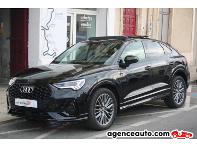 Achat voiture occasion, Auto occasion pas cher | Agence Auto Audi Q3 SPORTBACK 1.5 35 TFSI HYBRID 150 MHEV S-LINE S-TRONIC BVA (Toit ouvrant, CarPlay,..) Noir Année: 2020 Automatique Hybride