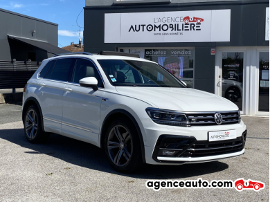 Achat voiture occasion, Auto occasion pas cher | Agence Auto Volkswagen Tiguan 2.0 TDI 150 R-LINE INTERIEUR EXTERIEUR DSG7 - TOIT OUVRANT - SUIVI VOLKSWAGEN 100% Blanc Année: 2017 Automatique Diesel