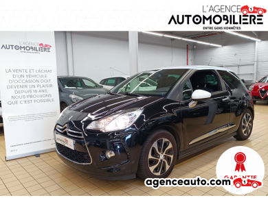 Achat voiture occasion, Auto occasion pas cher | Agence Auto Citroen DS3 1.6 E-HDI 90 SO CHIC Noir Année: 2015 Manuelle Diesel