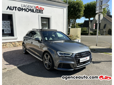 Achat voiture occasion, Auto occasion pas cher | Agence Auto Audi A3 Sportback 2.0 TDi 150ch Design Luxe Gris Année: 2018 Automatique Diesel