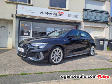 Aankoop Gebruikte Auto, Goedkope Gebruikte Auto | Agence Auto Audi A3 Série 4 Sportback 35 2.0 TDI S-Tronic 7 S&S 150 cv S-Line  - 1ère main - Suivi complet Audi Zwart Jaar: 2021 Automatische auto Diesel