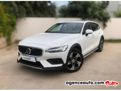 Achat voiture occasion, Auto occasion pas cher | Agence Auto Volvo V60 Cross Country CROSS-COUNTRY 2.0 B4 D 211H 197 MHEV PRO AWD GEARTRONIC BVA Blanc Année: 2021 Automatique Diesel, Hybride