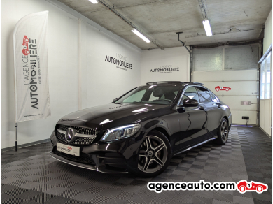 Achat voiture occasion, Auto occasion pas cher | Agence Auto Mercedes Classe C IV (2) 180 D 6CV AMG LINE BVA9 + TOIT OUVRANT Noir Année: 2021 Automatique Diesel