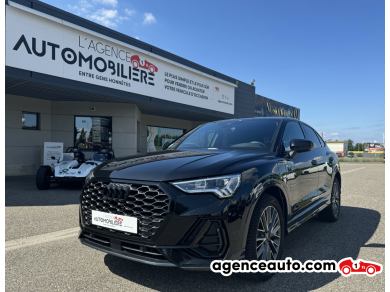 Achat voiture occasion, Auto occasion pas cher | Agence Auto Audi Q3 45 TFSI e 245ch S line tronic 6 Sportback Noir Année: 2021 Automatique Hybride rechargeable