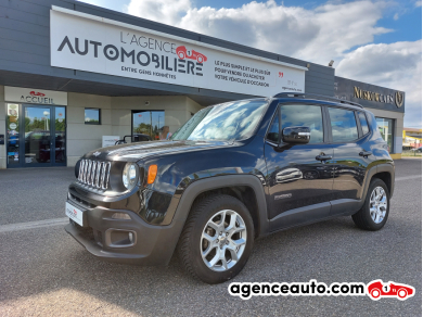 Achat voiture occasion, Auto occasion pas cher | Agence Auto Jeep Renegade 1.6 MULTIJET S&S 120 LONGITUDE Noir Année: 2018 Automatique Diesel