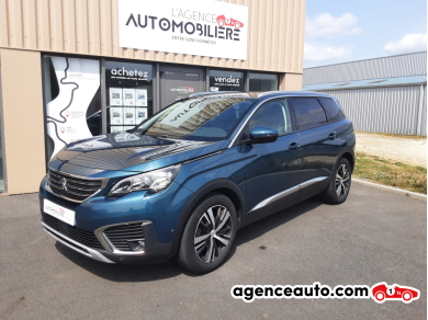 Achat voiture occasion, Auto occasion pas cher | Agence Auto Peugeot 5008 1.2 ESSENCE 130 S&S ALLURE 7 PLACES Bleu Année: 2019 Manuelle Essence