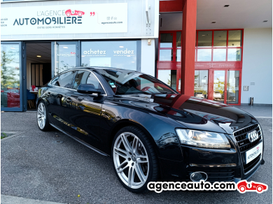 Achat voiture occasion, Auto occasion pas cher | Agence Auto Audi A5 Sportback 3.0 TDi V6 Quattro S tronic 239 cv S-LINE Noir Année: 2010 Automatique Diesel