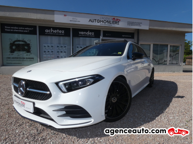 Achat voiture occasion, Auto occasion pas cher | Agence Auto Mercedes Classe A 1.3 200 165 AMG LINE 7G-DCT BVA/ T.O/ CARPLAY/ ORG FR Blanc Année: 2019 Automatique Essence