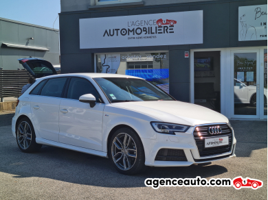 Achat voiture occasion, Auto occasion pas cher | Agence Auto Audi A3 Sportback 30 TFSI 116  Sport Limited S-LINE Blanc Année: 2019 Manuelle Essence