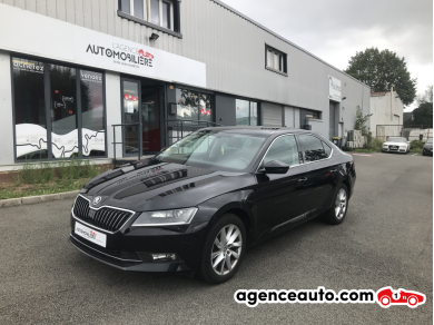 Achat voiture occasion, Auto occasion pas cher | Agence Auto Skoda Superb 2.0 TDI 16V DSG7 150 cv Boîte auto Noir Année: 2019 Automatique Diesel