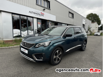 Achat voiture occasion, Auto occasion pas cher | Agence Auto Peugeot 5008 1.2 130CH ALLURE 1ER MAIN 7 PLACES Bleu Année: 2017 Manuelle Essence