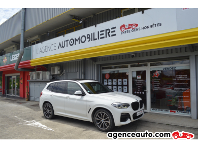 Achat voiture occasion, Auto occasion pas cher | Agence Auto Bmw X3 (G01) XDRIVE20DA 190 10CV M SPORT Blanc Année: 2021 Automatique Diesel