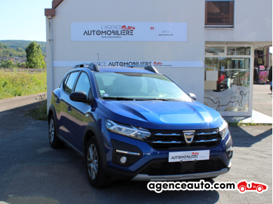 Achat voiture occasion, Auto occasion pas cher | Agence Auto Dacia Sandero 1.0 ECO-G 100 CH Stepway Bleu Année: 2022 Manuelle GPL