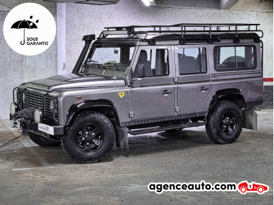 Achat voiture occasion, Auto occasion pas cher | Agence Auto Land Rover Defender III 110 2.4 TD4 122ch 4WD Pack Baroudeur Gris Année: 2007 Manuelle Diesel