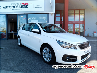 Achat voiture occasion, Auto occasion pas cher | Agence Auto Peugeot 308 1.2l THP EAT8 130 cv Boîte auto Blanc Année: 2019 Automatique Essence