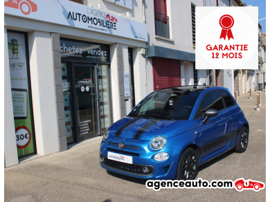 Achat voiture occasion, Auto occasion pas cher | Agence Auto Fiat 500 1.2 70CH S (GPS, Carplay, Radar de recul) Bleu Année: 2018 Manuelle Essence