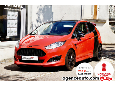 Achat voiture occasion, Auto occasion pas cher | Agence Auto Ford Fiesta VI Ph2 1.0 Ecoboost 140 Red Edition BVM5 3P (LED,Kit ST,GPS) Rouge Année: 2016 Automatique Essence